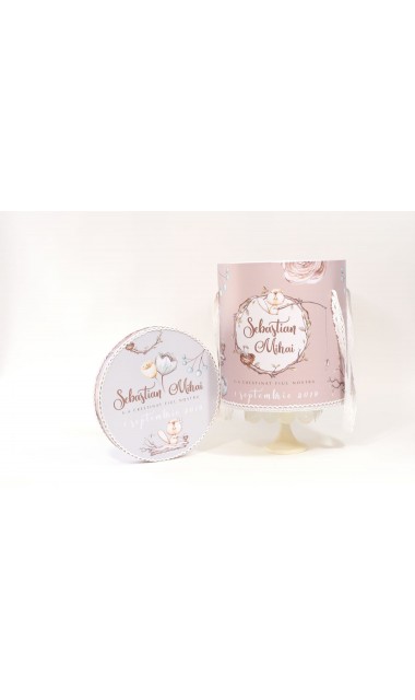 Trusou de botez pentru fetite rustic, inspirat din natura, Doamna Castor 7